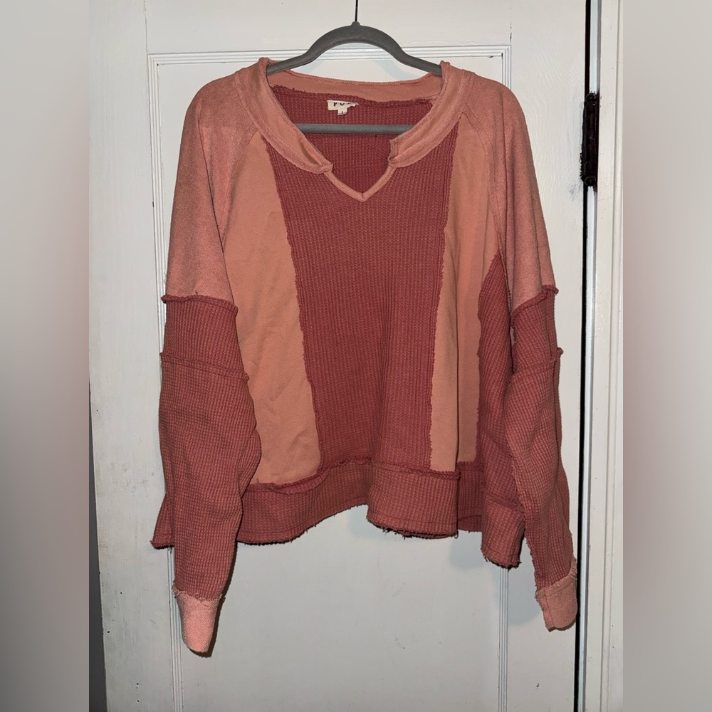 POL oversized long sleeve top